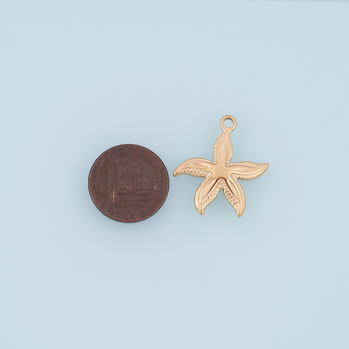 Flower Starfish Pendant,14K Gold Minimalist Charm DIY Charm for Necklace Bracelet Making