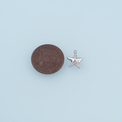 Mini Starfish Pendant,14K Gold Minimalist Charm DIY Charm for Necklace Bracelet Making