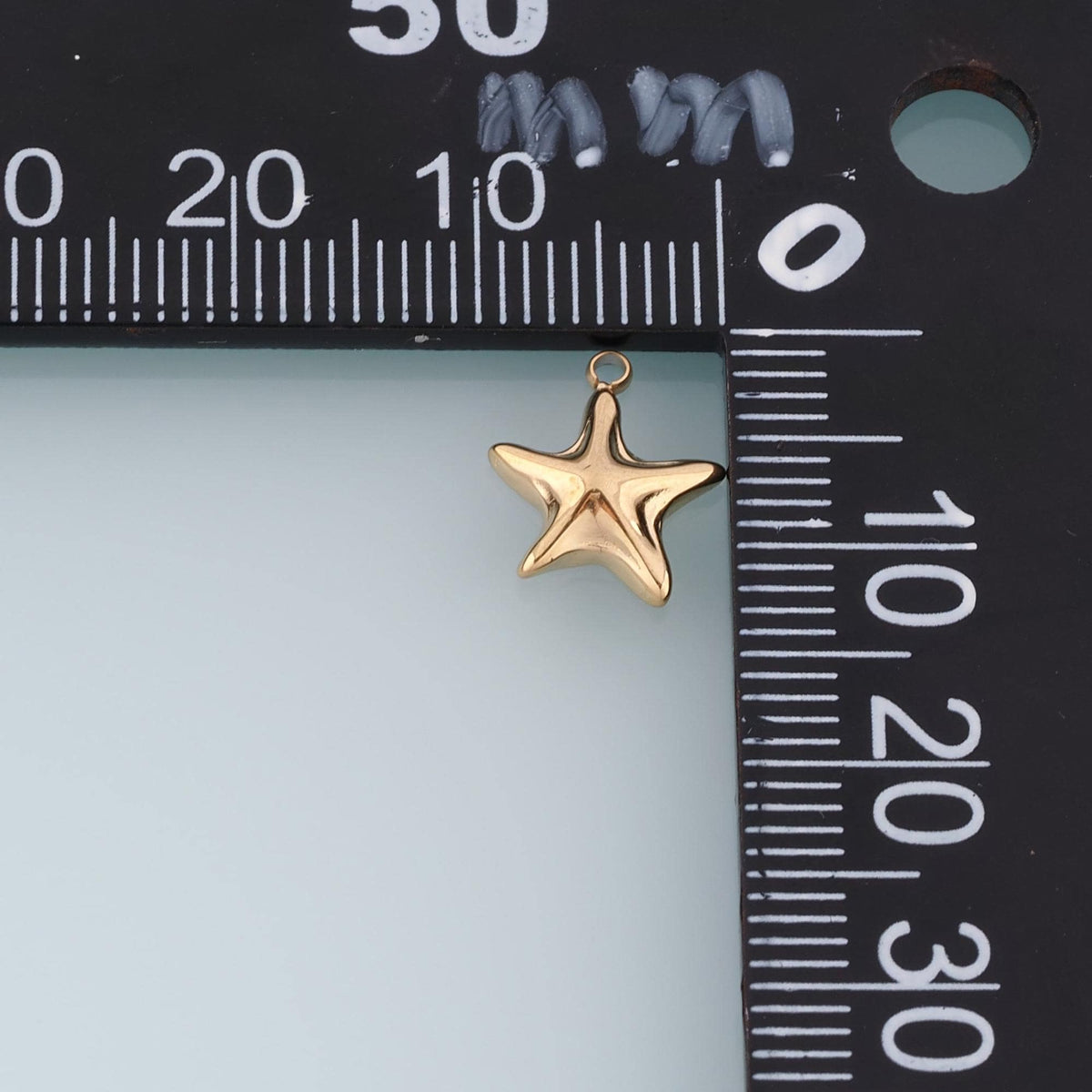 Mini Starfish Pendant,14K Gold Minimalist Charm DIY Charm for Necklace Bracelet Making