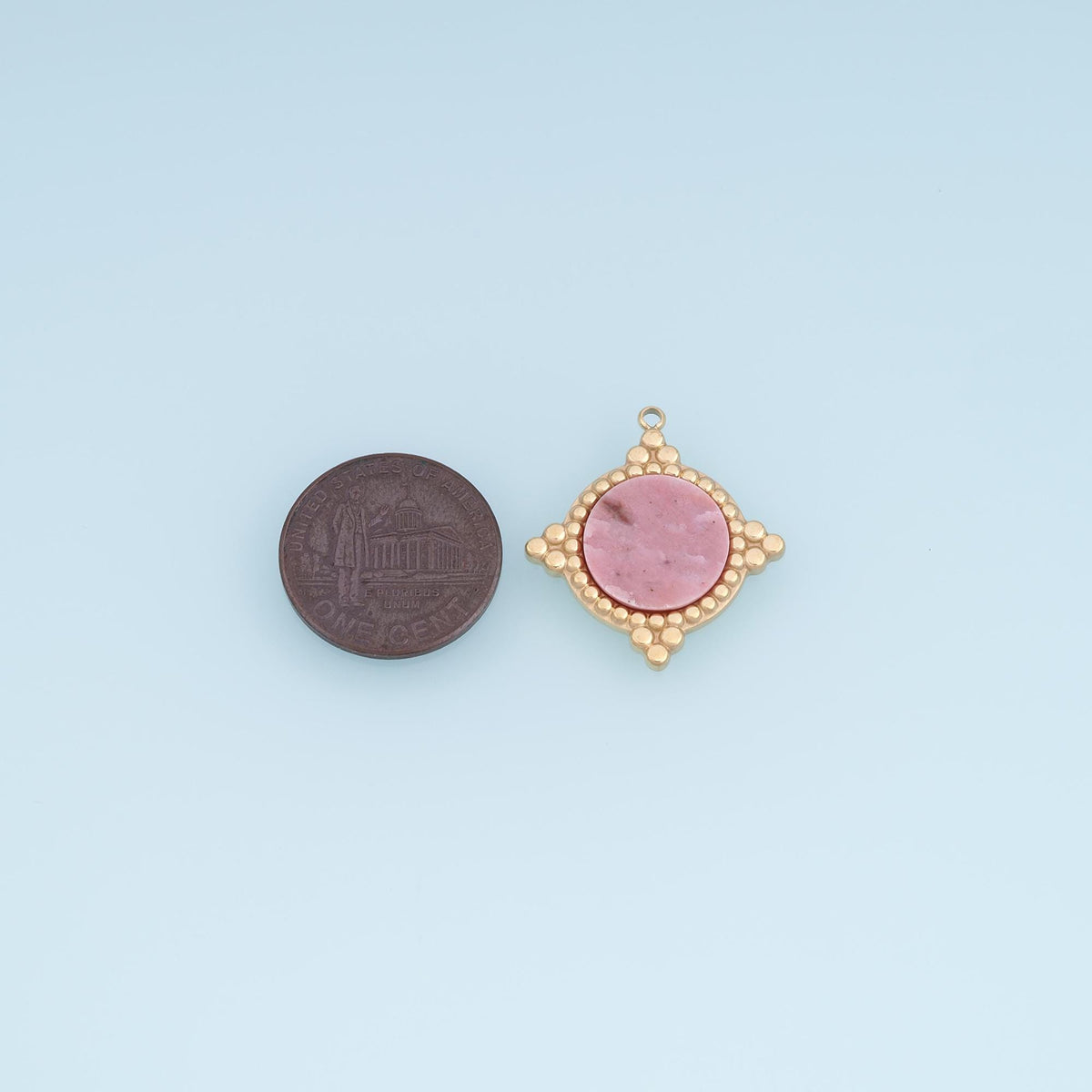 Round Charm Pendant for Jewelry Making