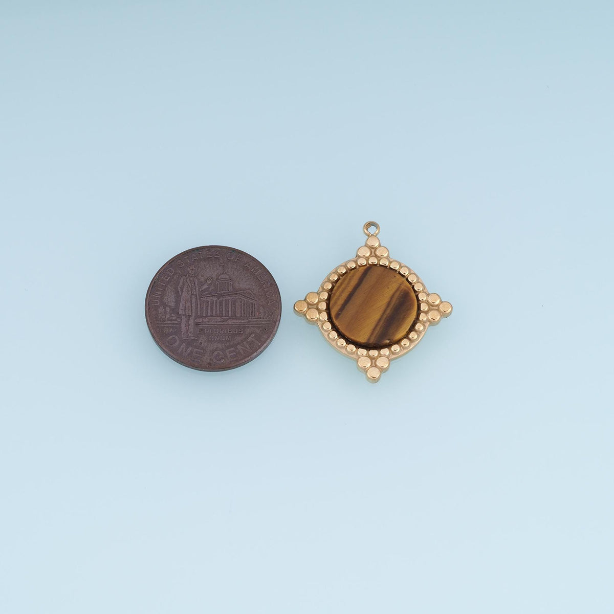 Round Charm Pendant for Jewelry Making