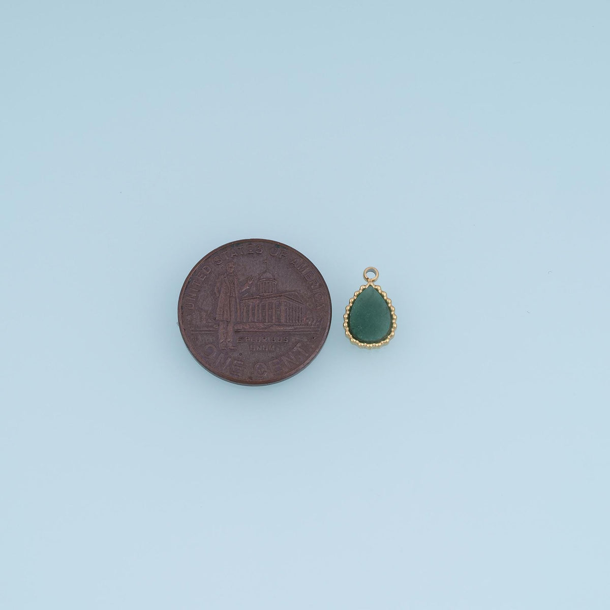 Teardrop Charm Pendant for Jewelry Making