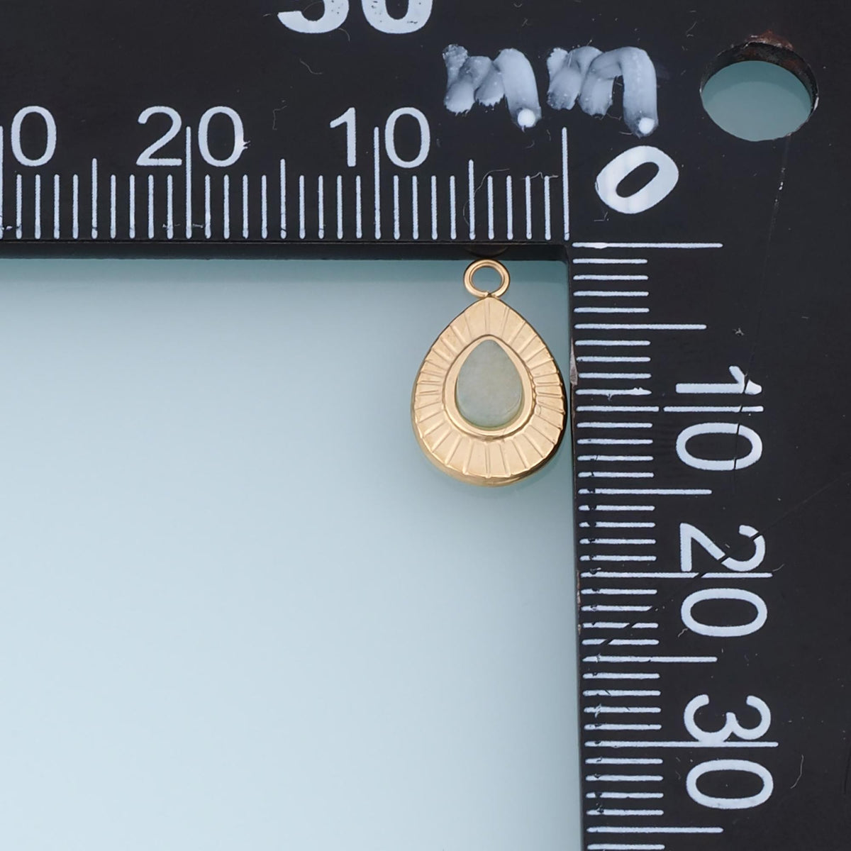 Teardrop Charm Pendant for Jewelry Making