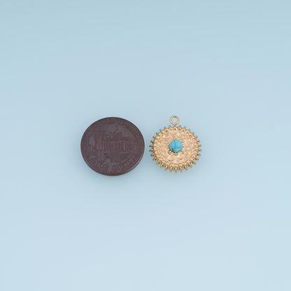 Round Charm Pendant for Jewelry Making