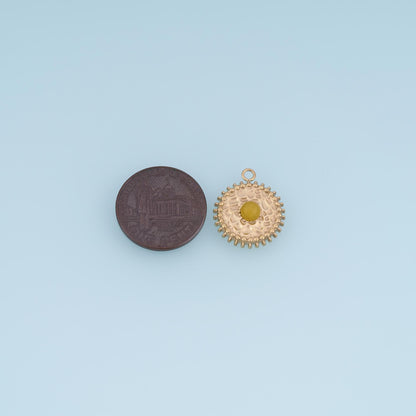 Round Charm Pendant for Jewelry Making