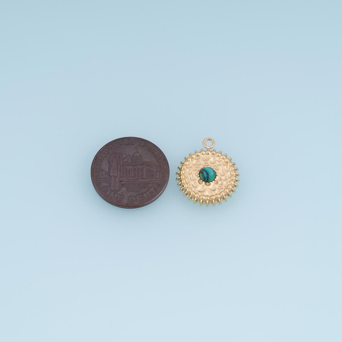 Round Charm Pendant for Jewelry Making
