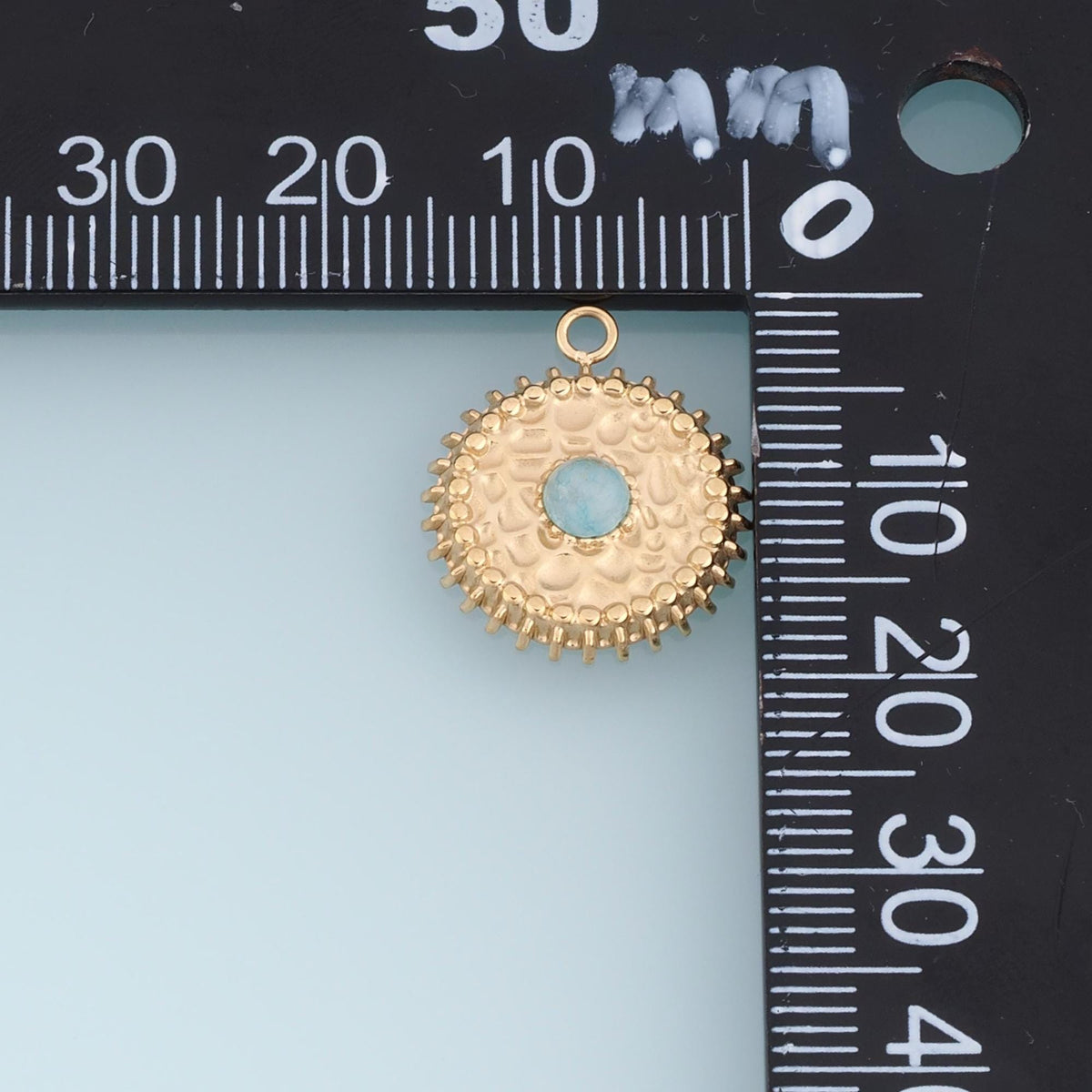 Round Charm Pendant for Jewelry Making