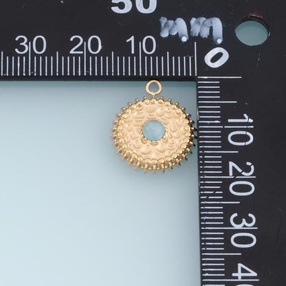 Round Charm Pendant for Jewelry Making
