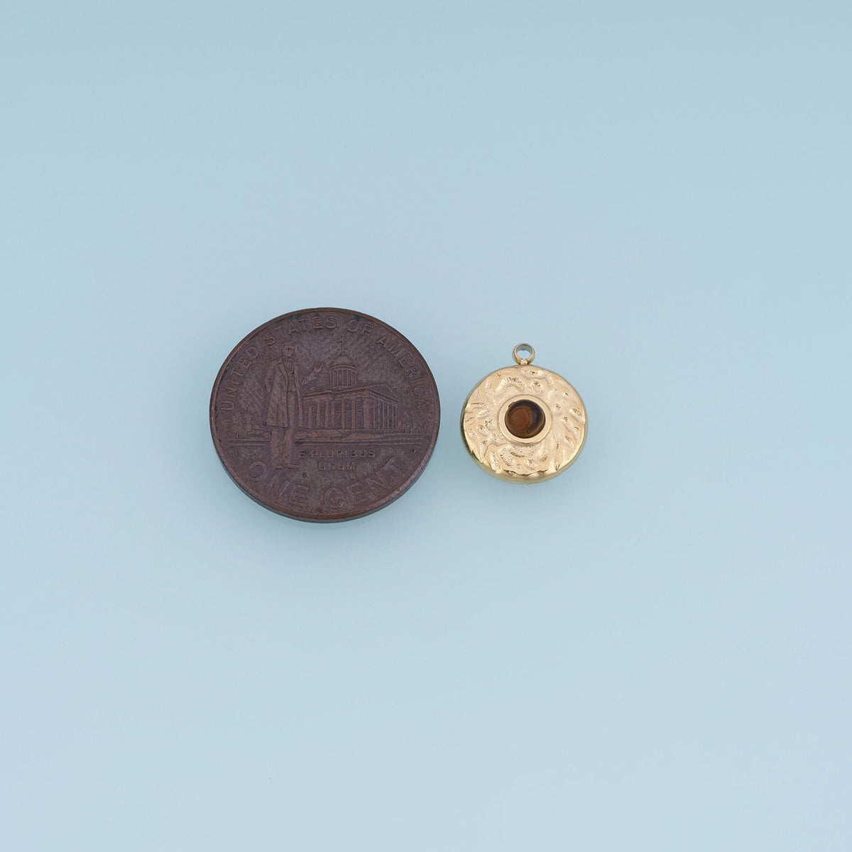 Round Charm Pendant for Jewelry Making