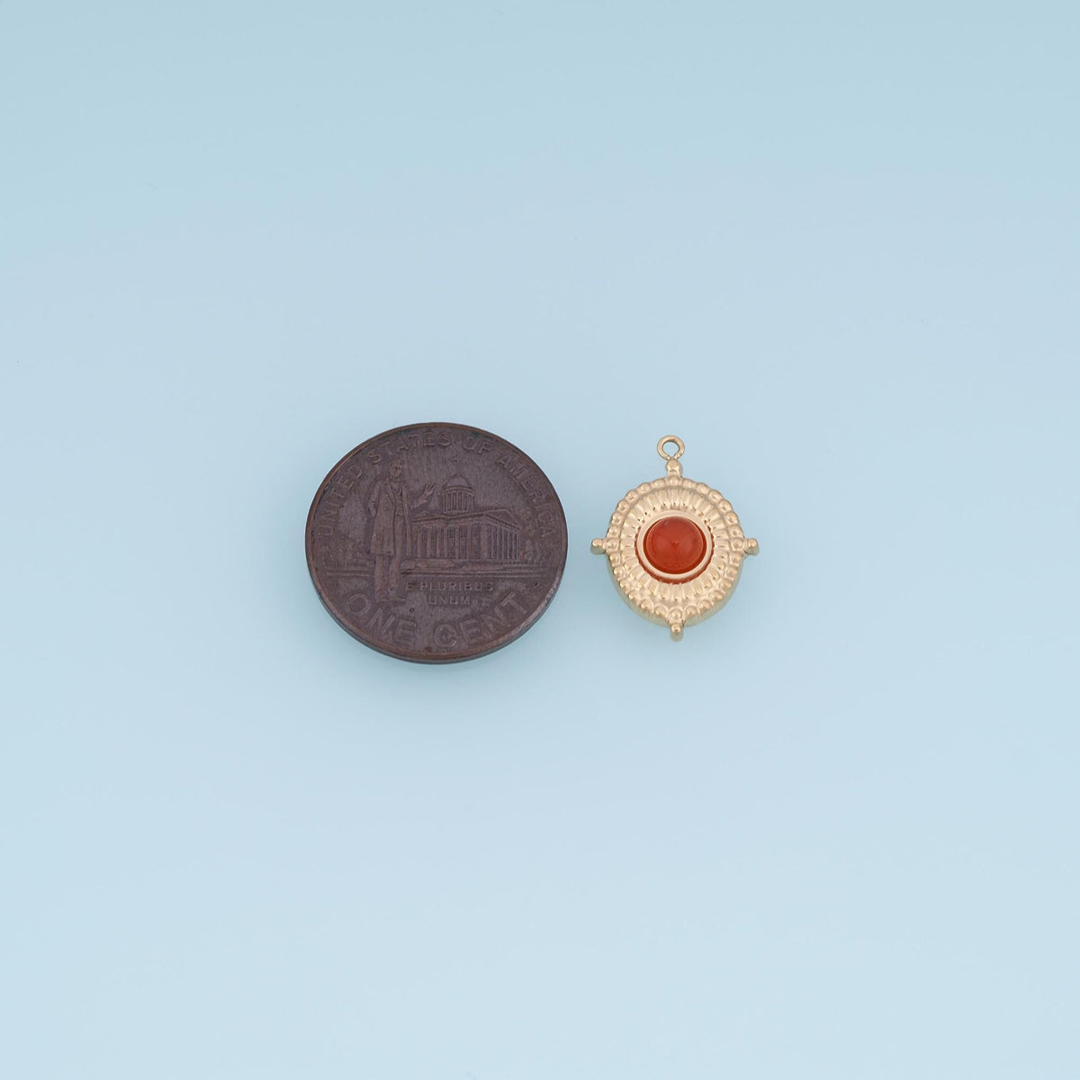 Oval Charm Pendant for Jewelry Making