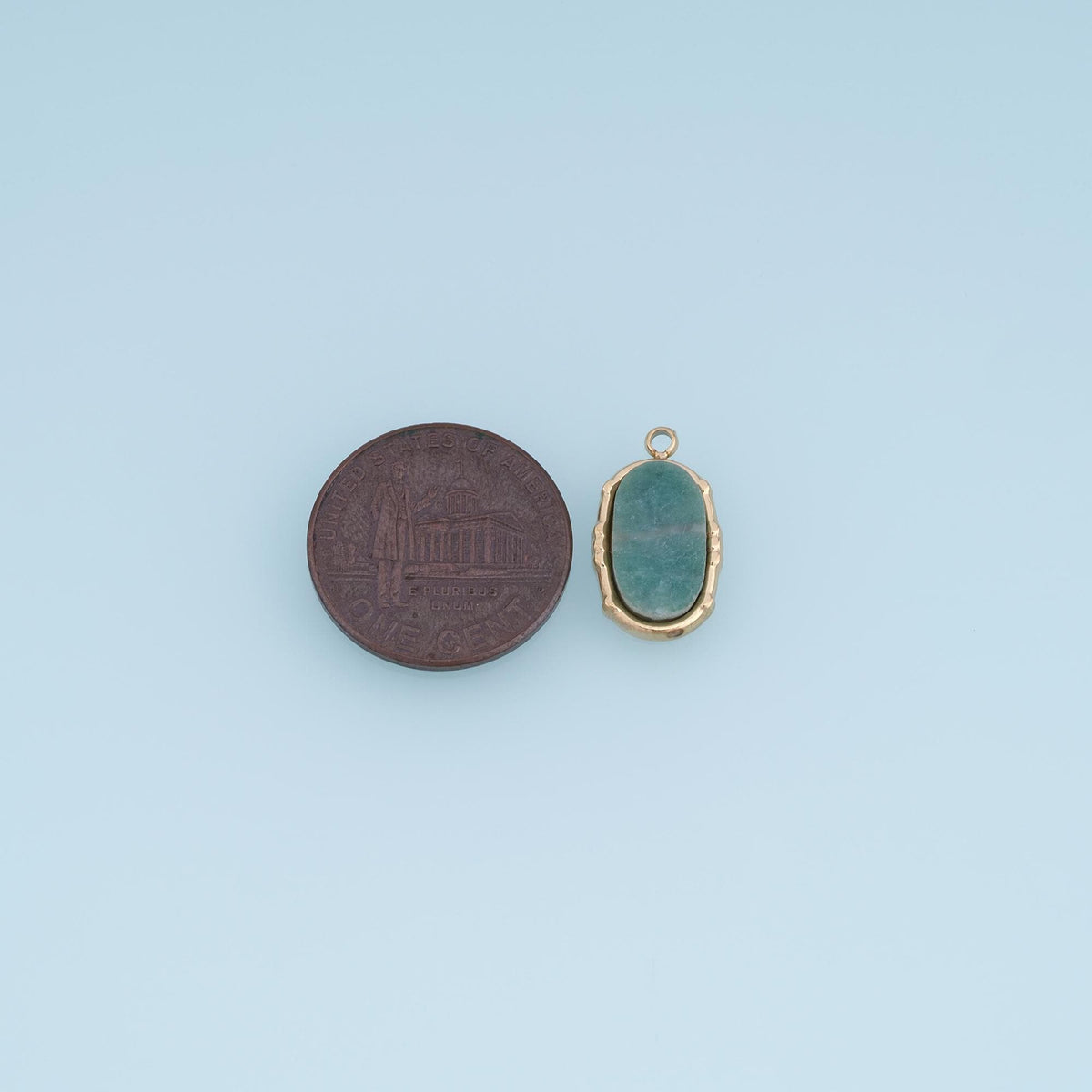 Oval Charm Pendant for Jewelry Making