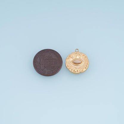 Evil Eye Charm Pendant for Jewelry Making