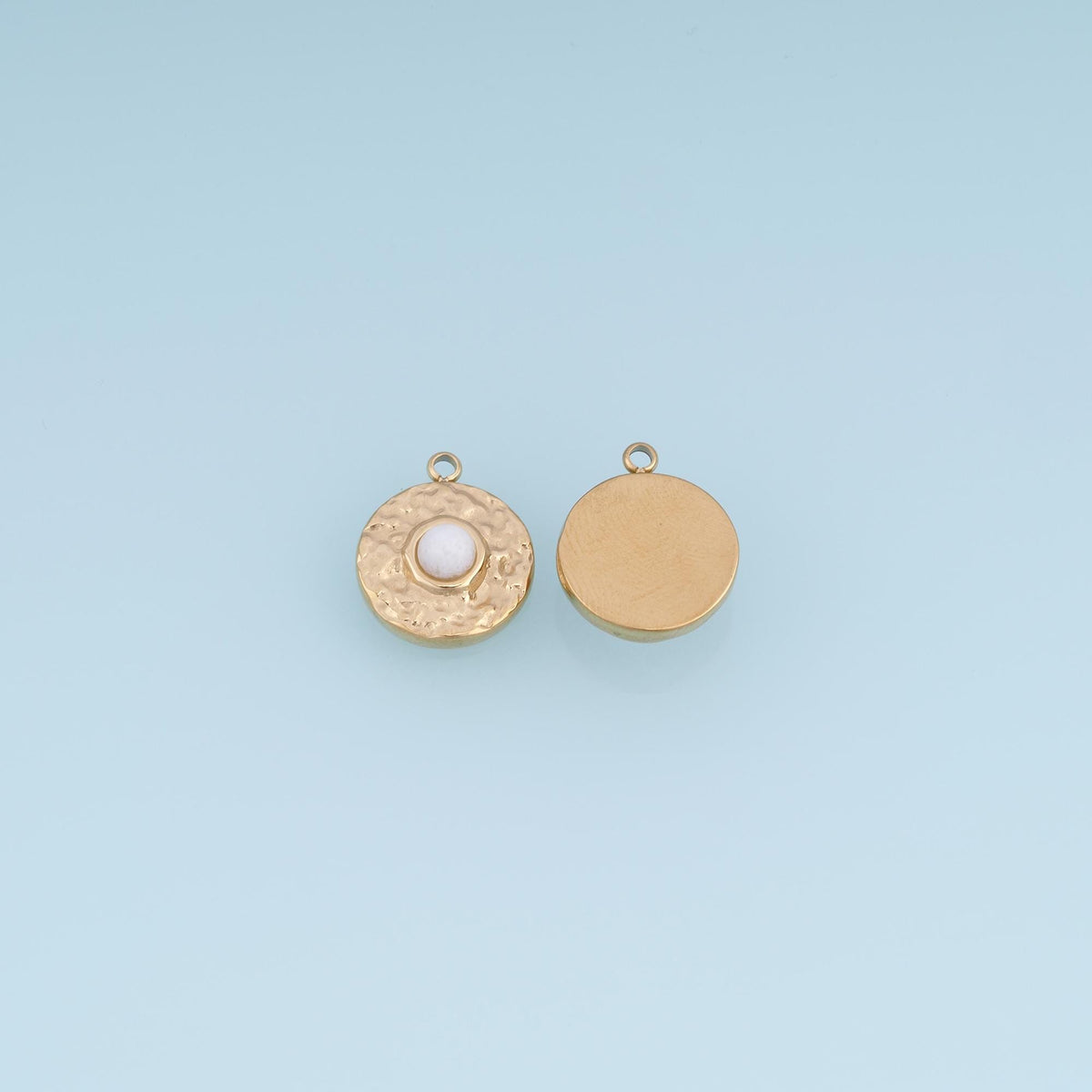 Round Charm Pendant for Jewelry Making