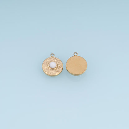Round Charm Pendant for Jewelry Making