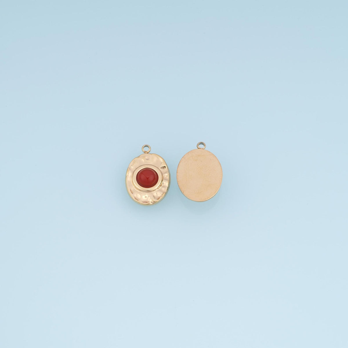 Oval Charm Pendant for Jewelry Making