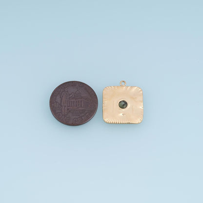 Square Charm Pendant for Jewelry Making