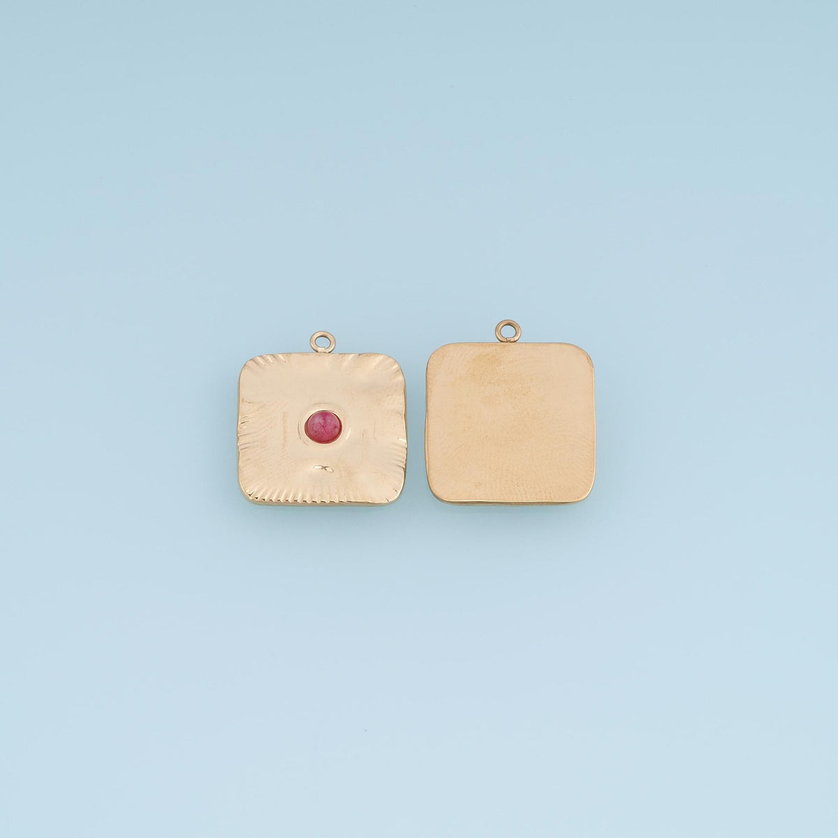 Square Charm Pendant for Jewelry Making