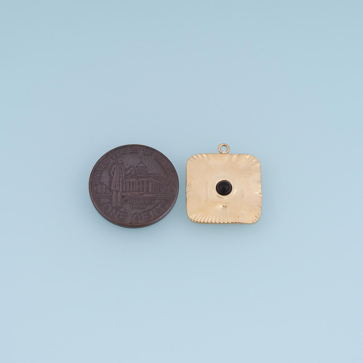 Square Charm Pendant for Jewelry Making