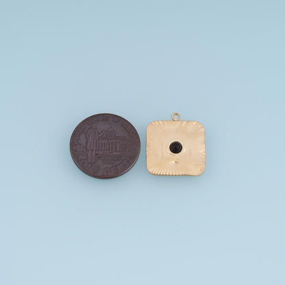 Square Charm Pendant for Jewelry Making