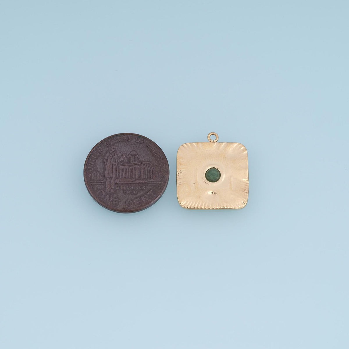 Square Charm Pendant for Jewelry Making