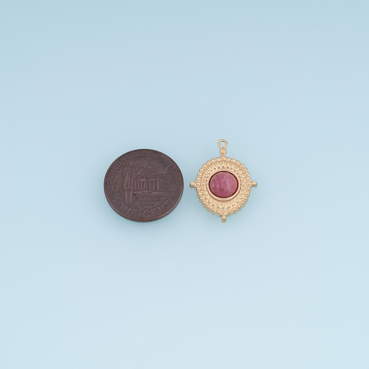 Oval Charm Pendant for Jewelry Making