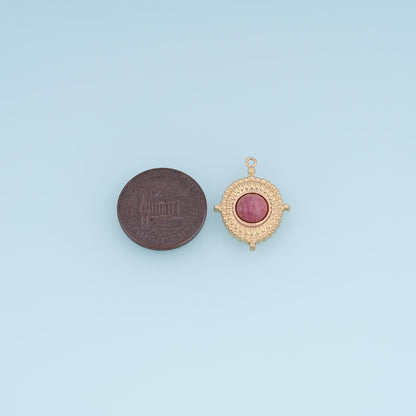 Oval Charm Pendant for Jewelry Making