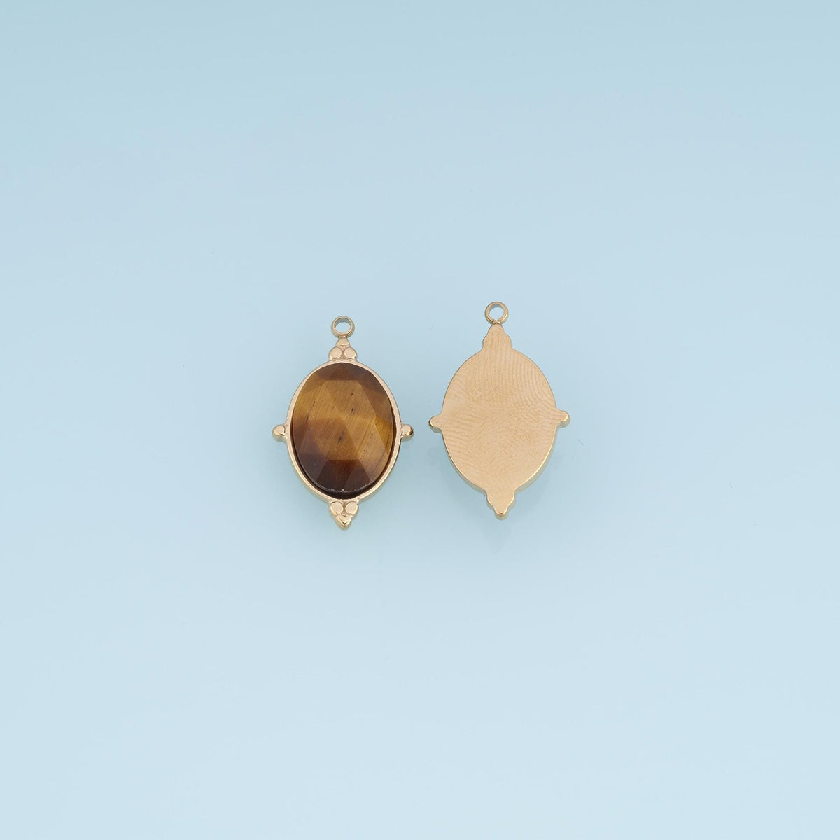 Oval Charm Pendant for Jewelry Making