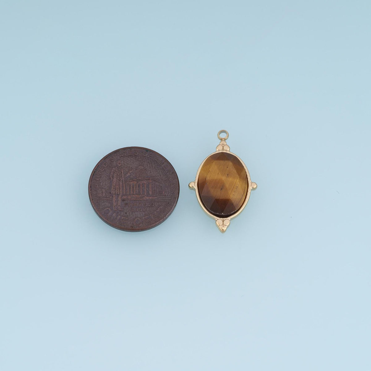 Oval Charm Pendant for Jewelry Making