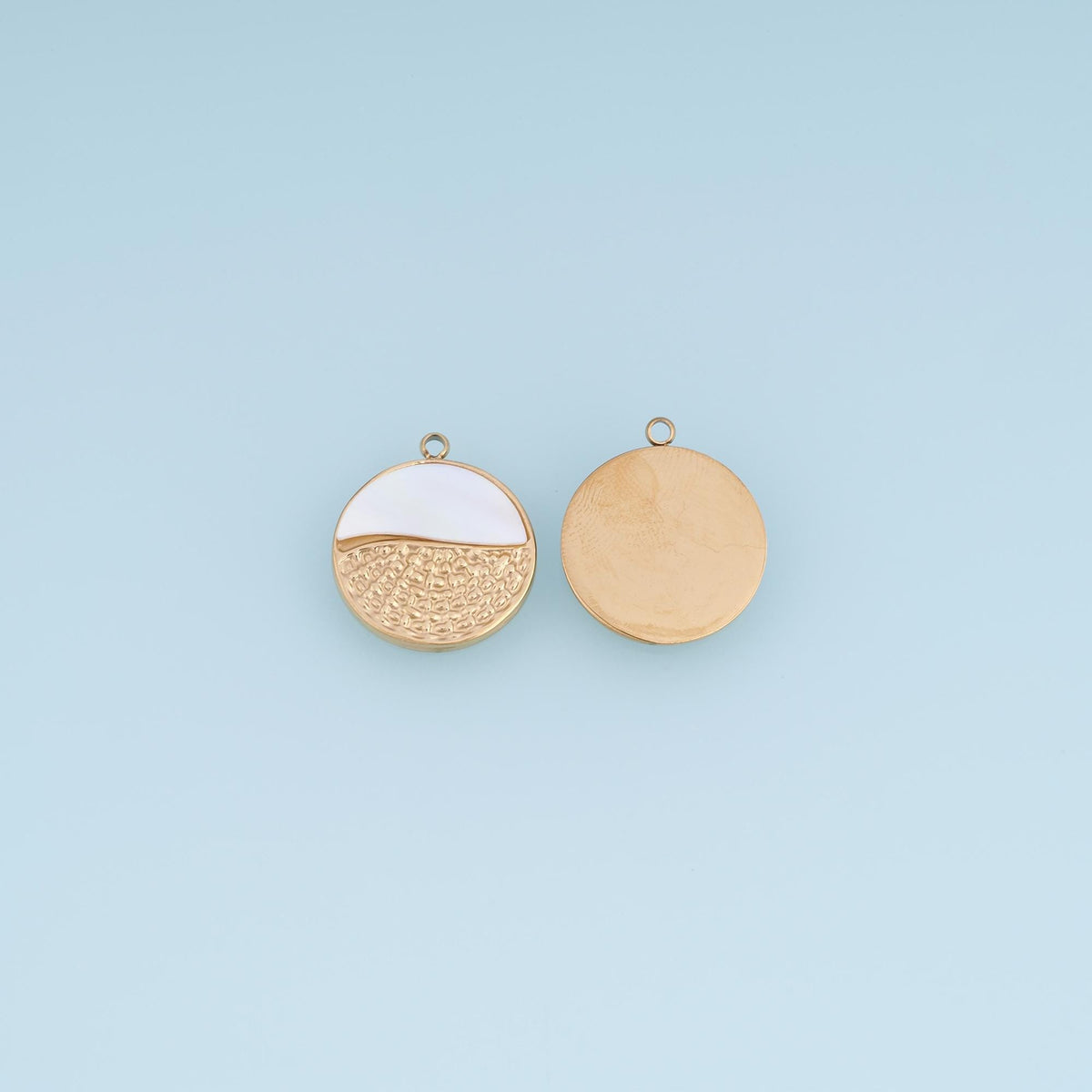 Round Charm Pendant for Jewelry Making