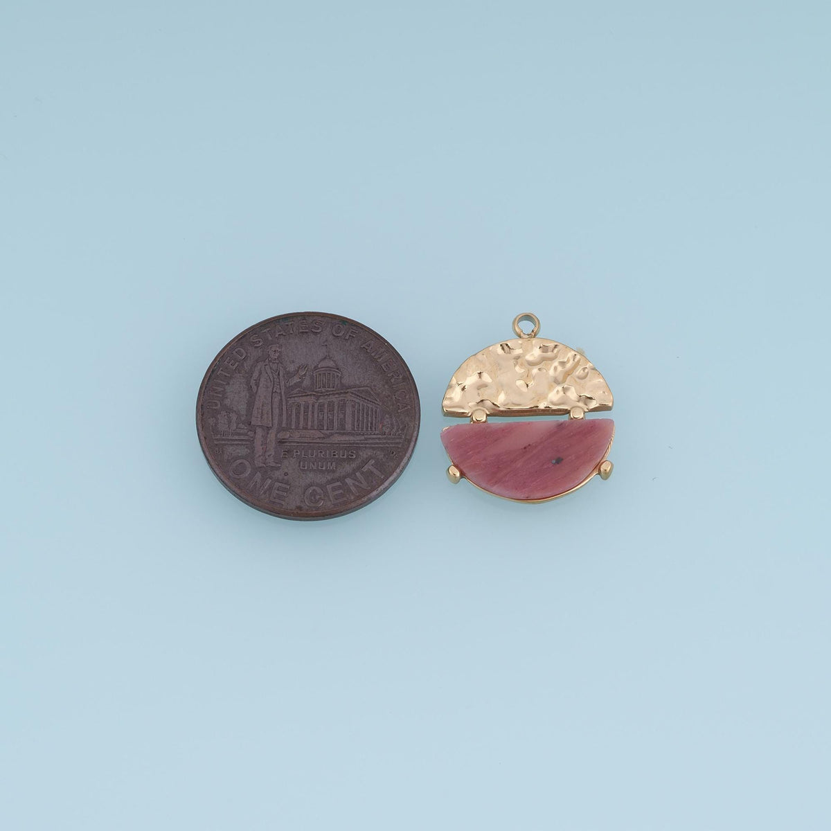 Round Charm Pendant for Jewelry Making