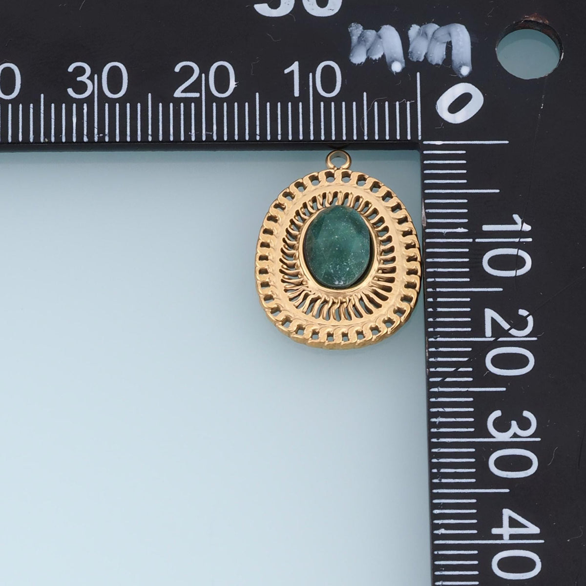 Oval Charm Pendant for Jewelry Making