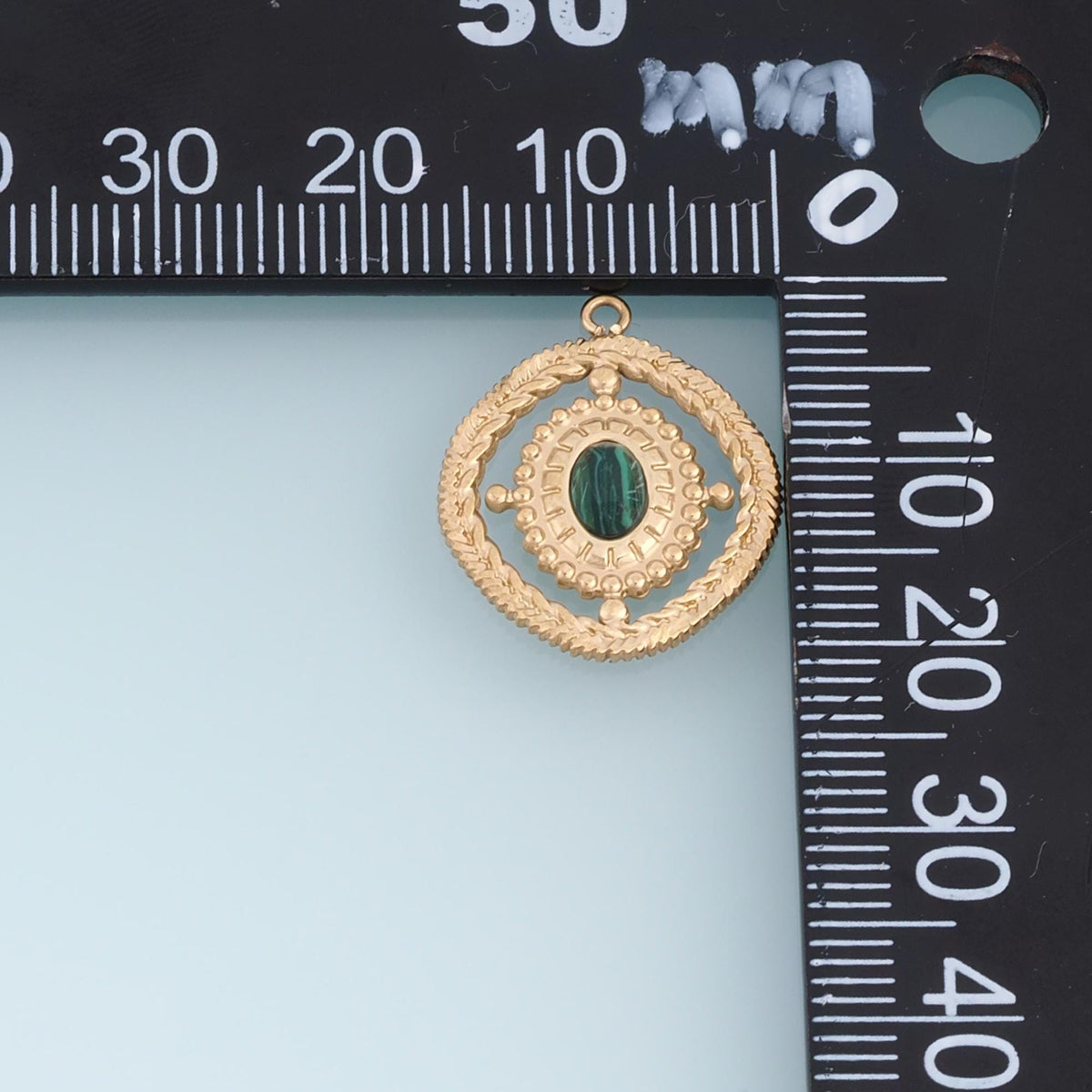 Oval Charm Pendant for Jewelry Making