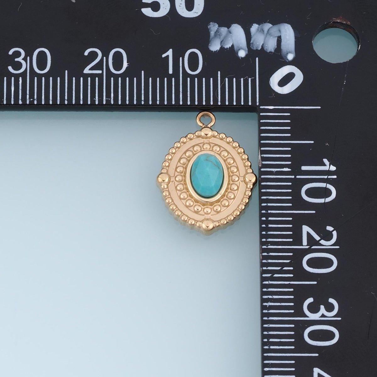 Oval Charm Pendant for Jewelry Making