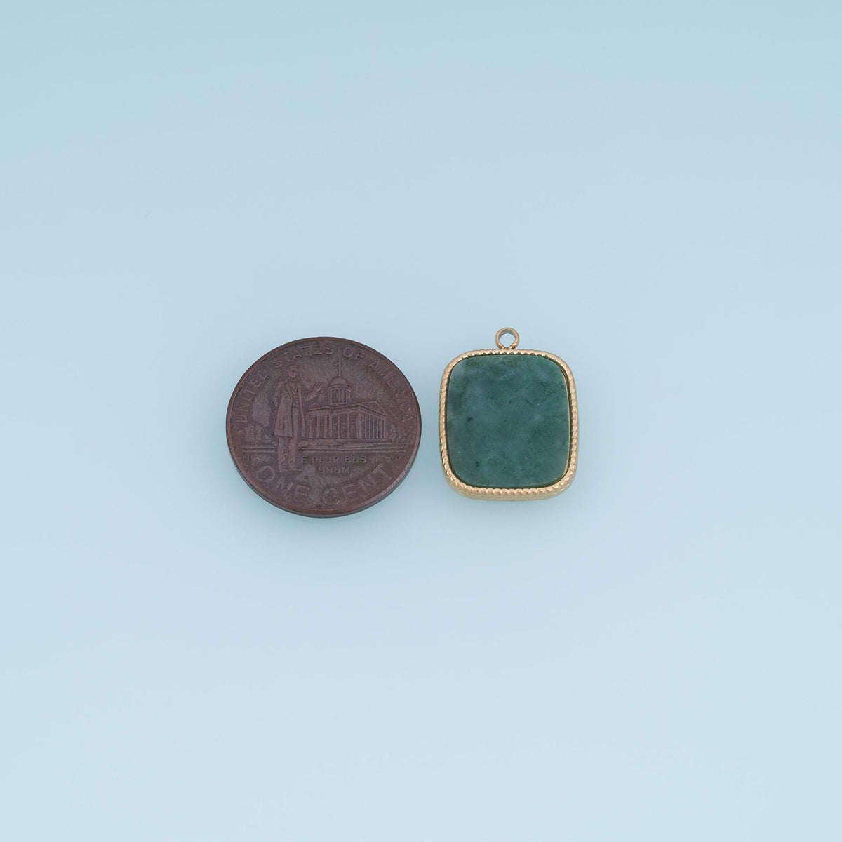 Square Charm Pendant for Jewelry Making