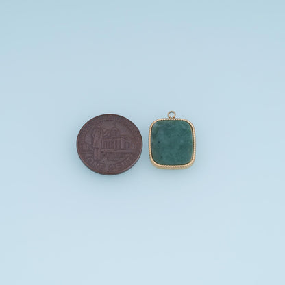 Square Charm Pendant for Jewelry Making