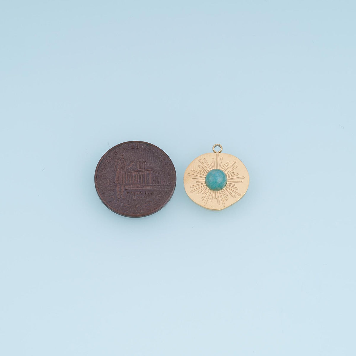 Sun Charm Pendant for Jewelry Making