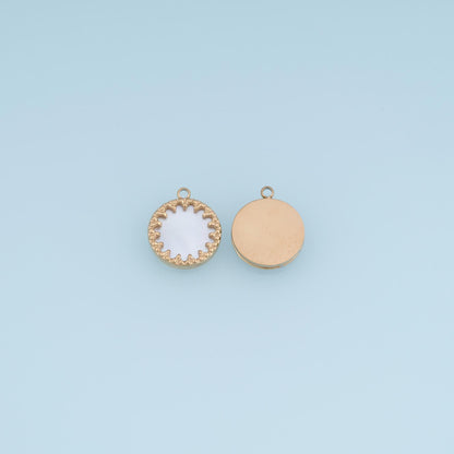 Round Charm Pendant for Jewelry Making