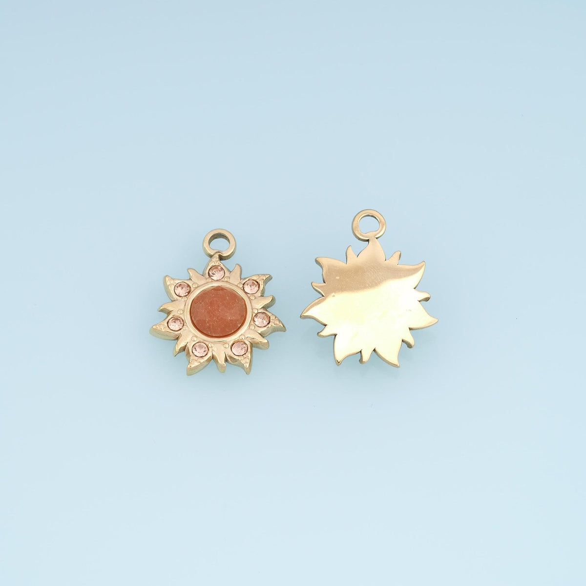 Sun Charm Pendant for Jewelry Making