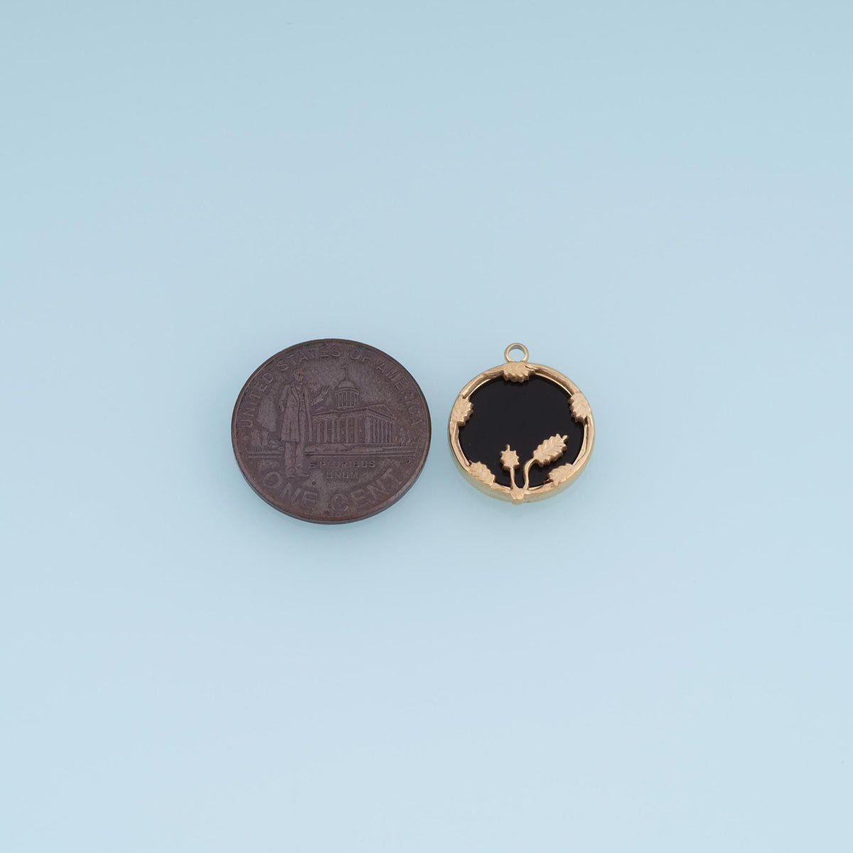 Round Charm Pendant for Jewelry Making