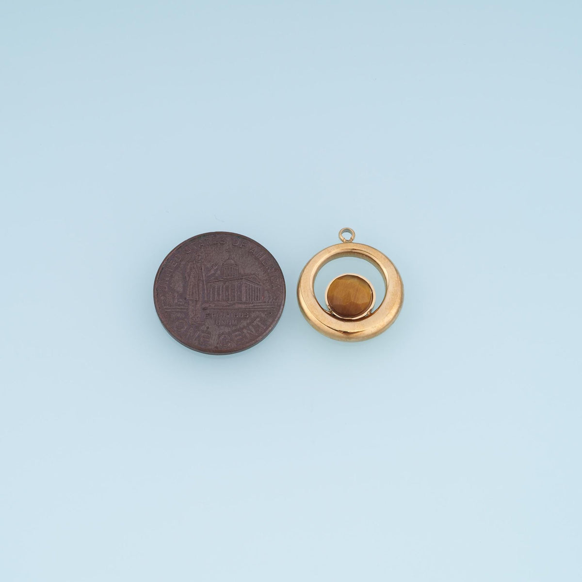 Round Charm Pendant for Jewelry Making