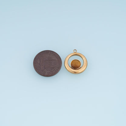 Round Charm Pendant for Jewelry Making