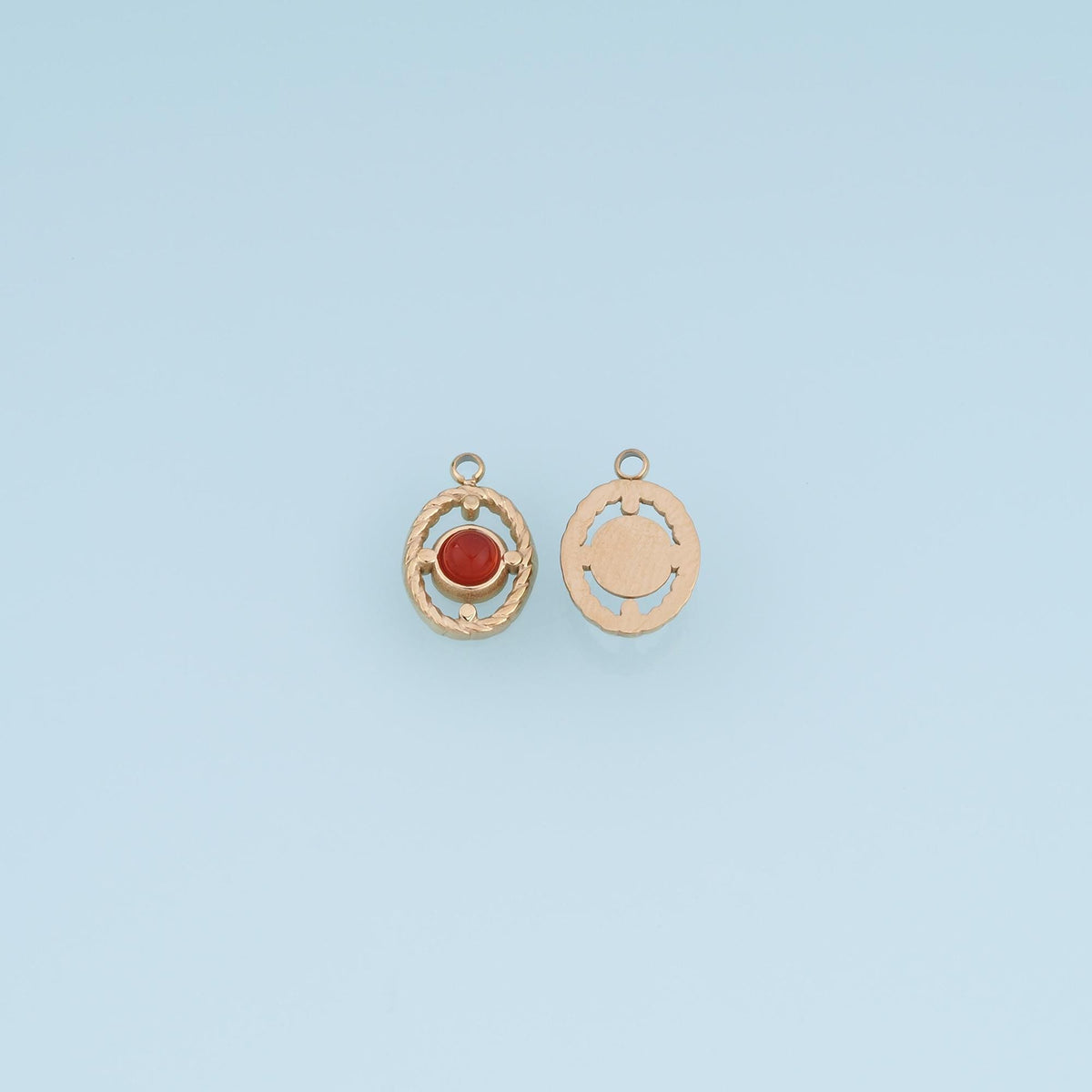 Oval Charm Pendant for Jewelry Making