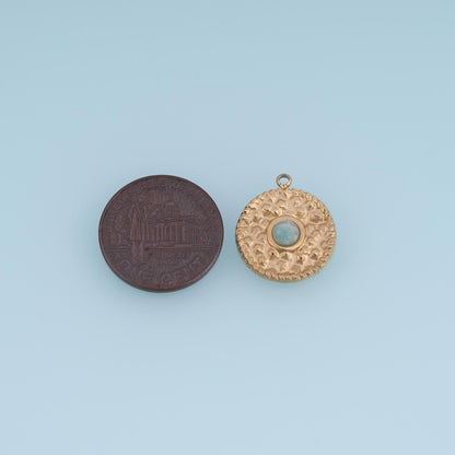 Round Charm Pendant for Jewelry Making