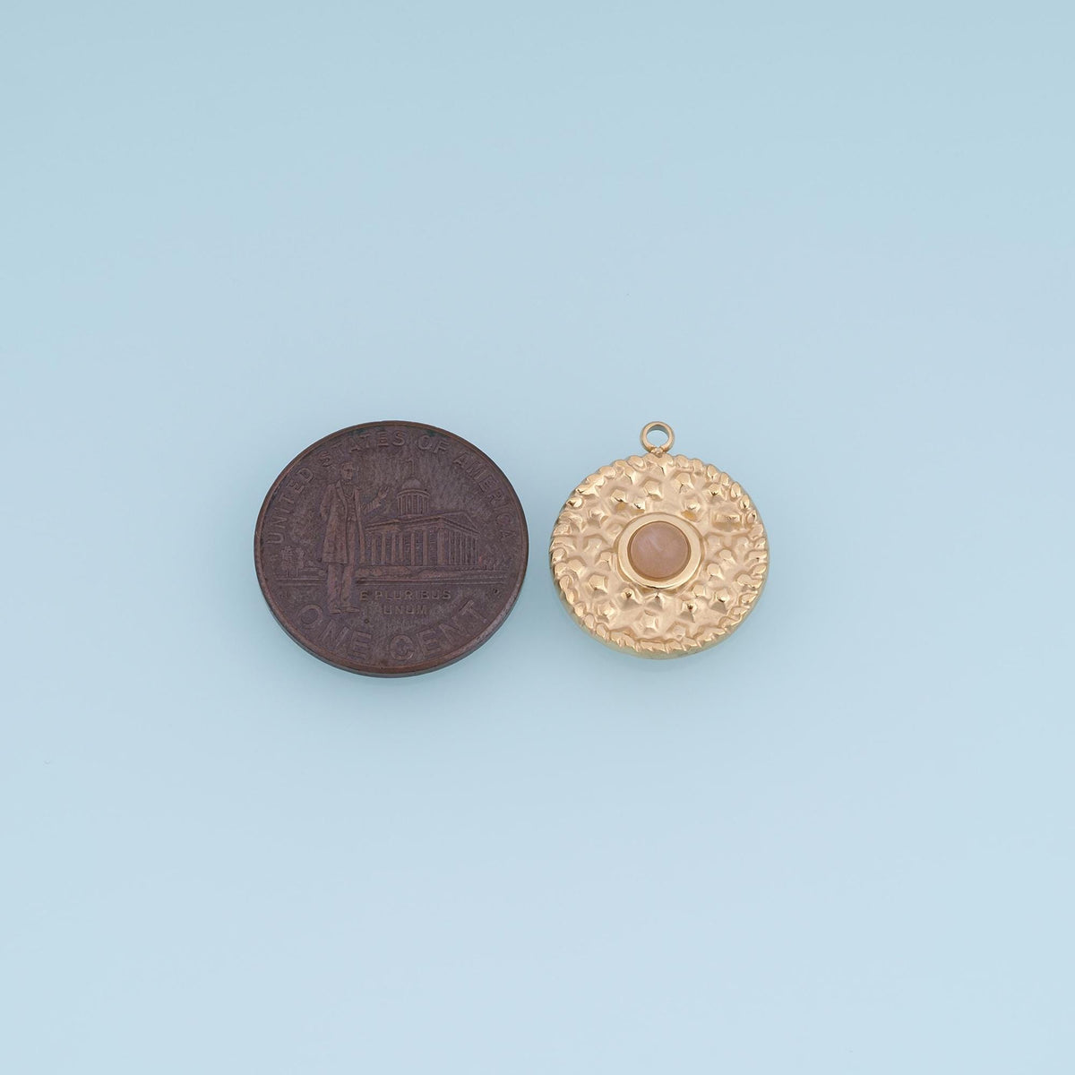 Round Charm Pendant for Jewelry Making
