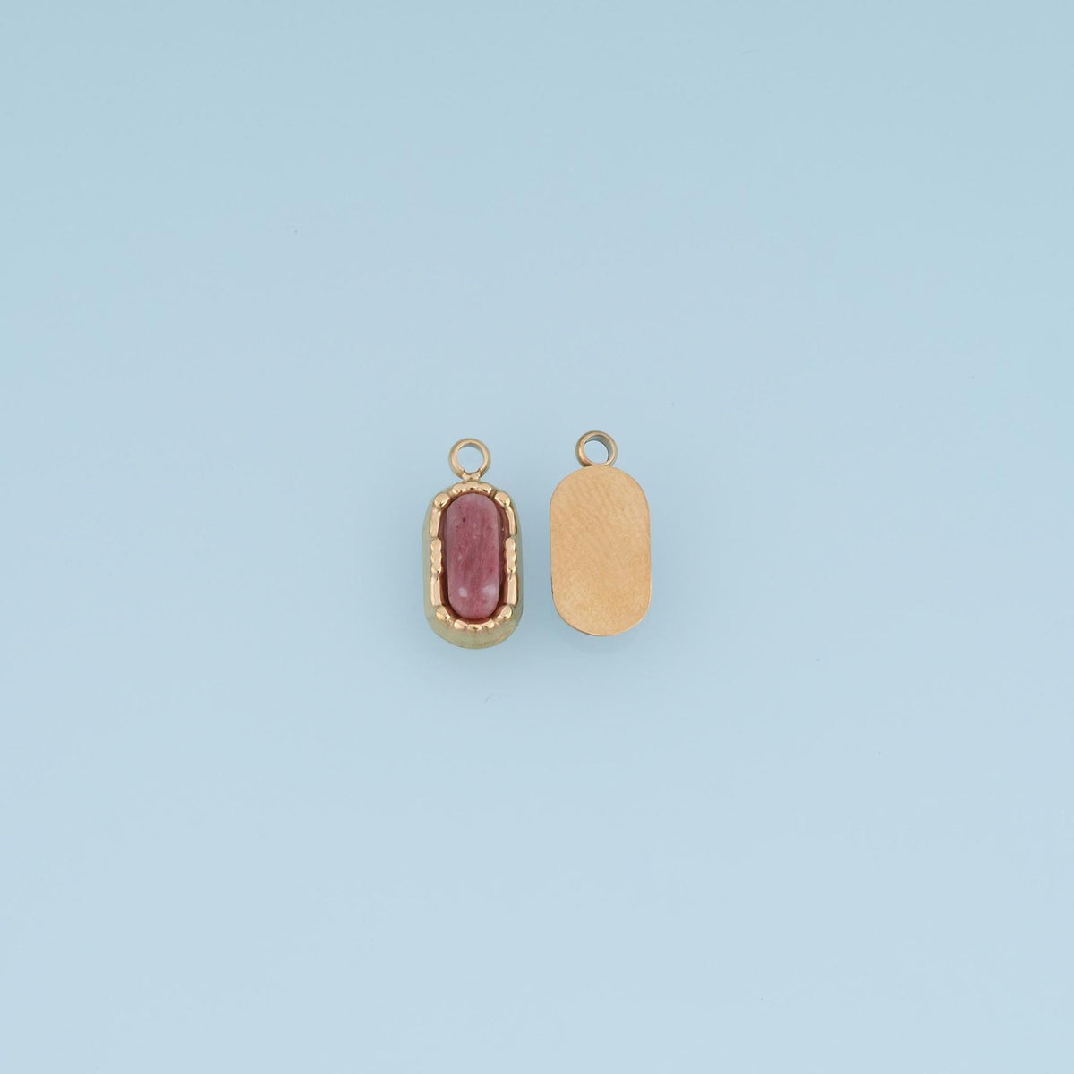 Oval Charm Pendant for Jewelry Making