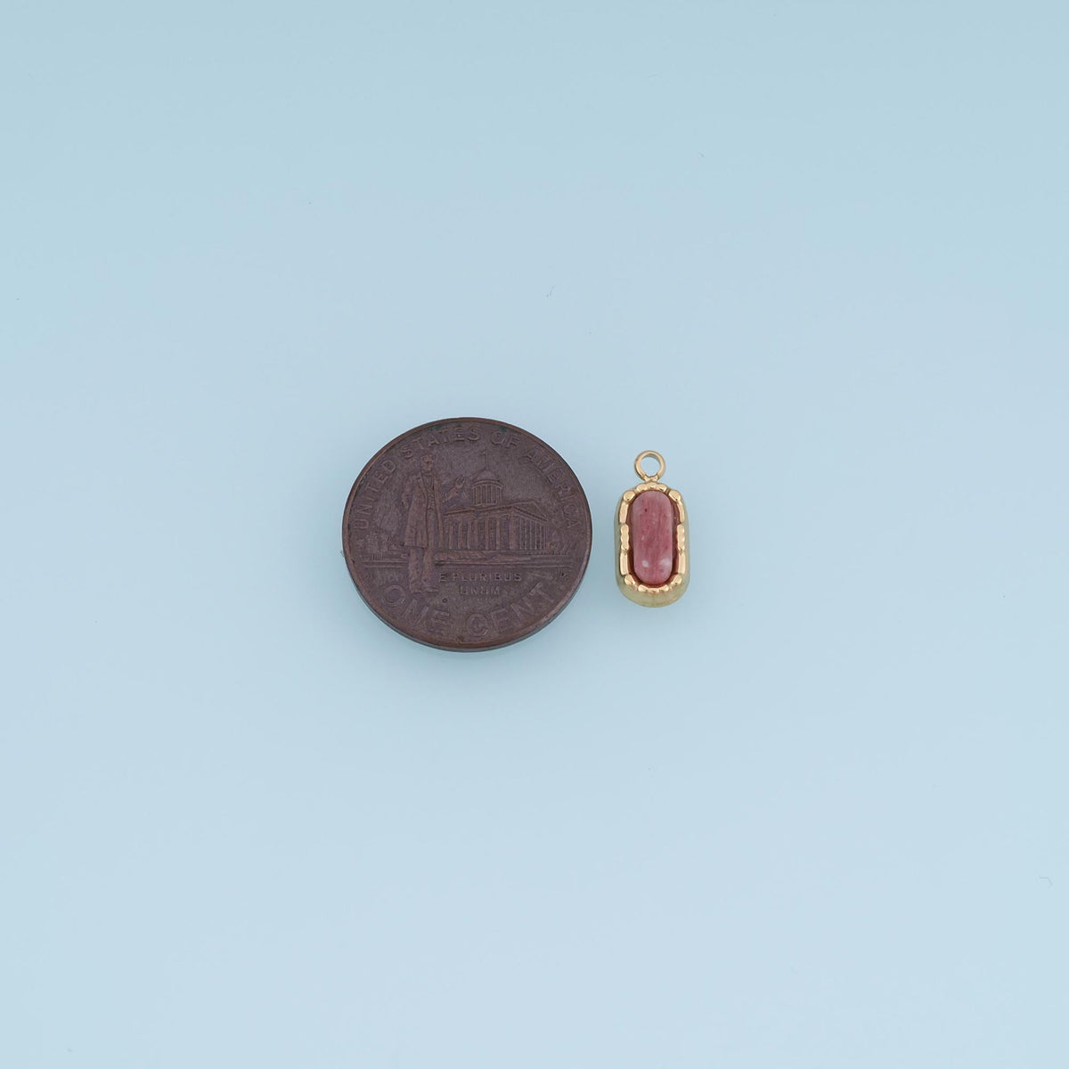 Oval Charm Pendant for Jewelry Making