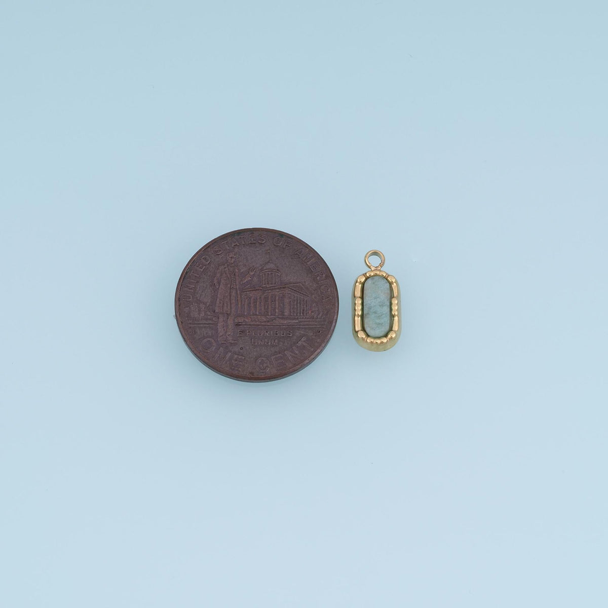 Oval Charm Pendant for Jewelry Making