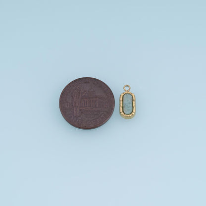 Oval Charm Pendant for Jewelry Making