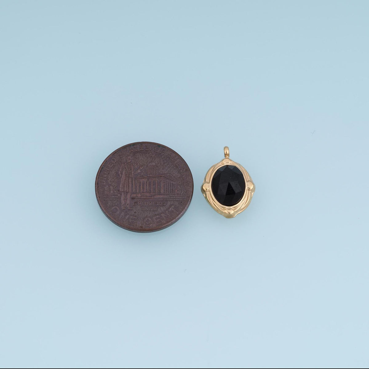 Oval Charm Pendant for Jewelry Making