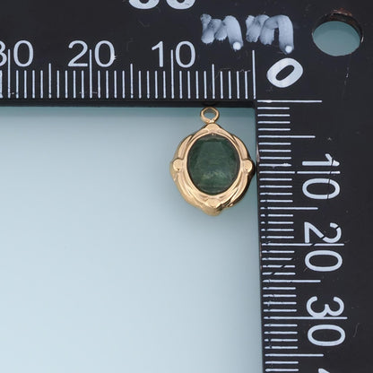 Oval Charm Pendant for Jewelry Making